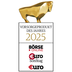 Ratingssiegel Goldener Bulle von Euro und Börse online für die WWK Premium FörderRente protect als Vorsorgeprodukt des Jahres 2024